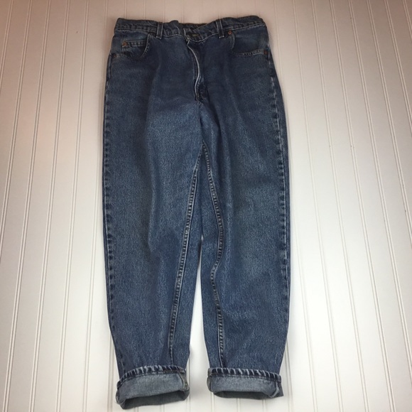 VERY RARE VINTAGE LEVI’S 950 Orange Tab Relaxed Fit Tapered Leg Jeans - Picture 3 of 15